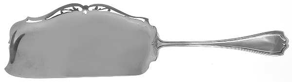 Hepplewhite-Plain (Sterling, 1907, No Monos) Large Flat Handle Crumb Knife/Crumber by Reed & Barton