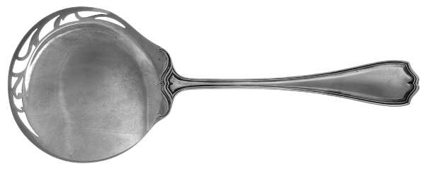 Hepplewhite-Plain (Sterling, 1907, No Monos) Large Pierced Solid Croquette Server