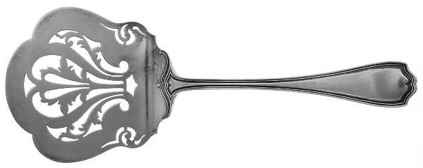 Hepplewhite-Plain (Sterling, 1907, No Monos) Solid Pierced Waffle Server