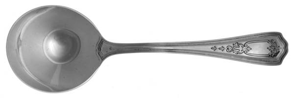 Hepplewhite-Chased (Sterling, 1907) Round Bowl Soup Spoon (Cream Soup)