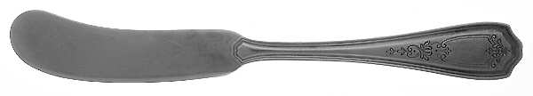 Hepplewhite-Chased (Sterling, 1907) Flat Handle Butter Spreader
