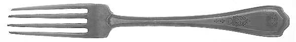 Hepplewhite-Chased (Sterling, 1907) Fork