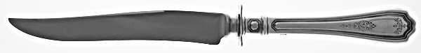 Hepplewhite-Chased (Sterling, 1907) Small Steak Carving Knife with Stainless Blade
