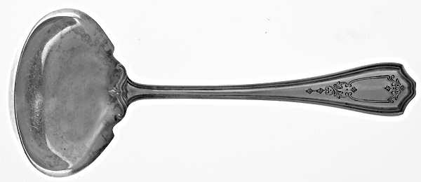 Hepplewhite-Chased (Sterling, 1907) Solid Gravy Ladle