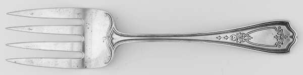 Hepplewhite-Chased (Sterling, 1907) Solid Serving Fork