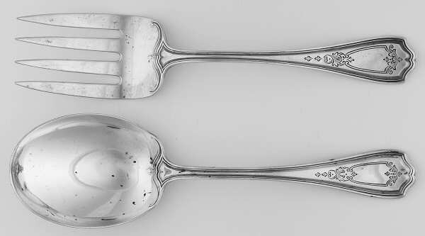 Hepplewhite-Chased (Sterling, 1907) Solid Serving Set