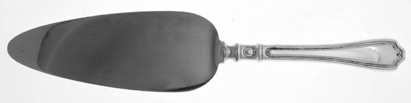 Hepplewhite-Engrv (Sterling, 1907, No Monos) Pie Server with Stainless Blade