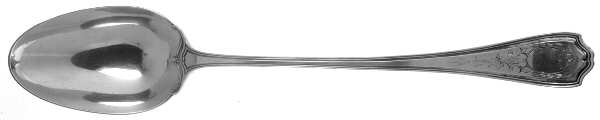 Hepplewhite-Engrv (Sterling, 1907, No Monos) Gravy/Dressing Spoon with Button