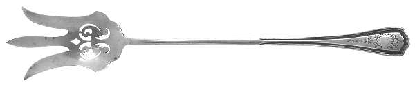 Hepplewhite-Engrv (Sterling, 1907, No Monos) Large Lettuce Serving Fork