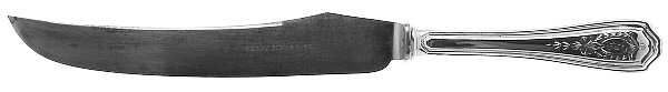 Hepplewhite-Engrv (Sterling, 1907, No Monos) Small Steak Carving Knife with Stainless Blade