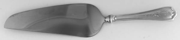 Hepplewhite-Engrv (Sterling, 1907, No Monos) Pie & Cake Server with Stainless Blade