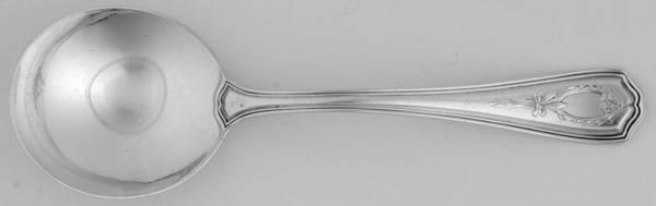 Hepplewhite-Engrv (Sterling, 1907, No Monos) Round Bowl Soup Spoon (Cream Soup)