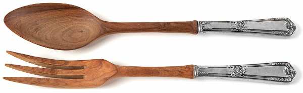 Heritage (Sterling, 1924) Wooden Bowl 2-Piece Salad Set