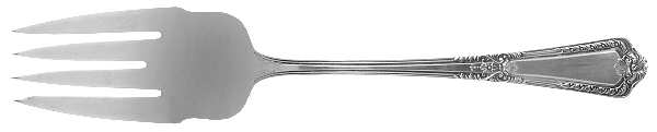 Heritage (Sterling, 1924) Medium Solid Cold Meat Serving Fork