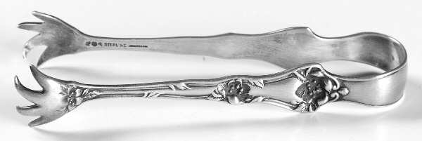 Intaglio (Sterling, 1905, Eagle-R-Lion) Small Sugar Tongs