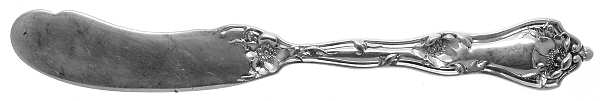 Intaglio (Sterling, 1905, Eagle-R-Lion) Flat Handle Butter Spreader