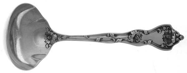 Intaglio (Sterling, 1905, Eagle-R-Lion) Solid Gravy Ladle