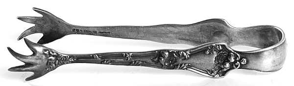 Intaglio (Sterling, 1905, Eagle-R-Lion) Large Sugar Tongs