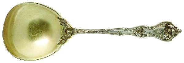 Intaglio (Sterling, 1905, Eagle-R-Lion) Large Solid Berry/Casserole Spoon