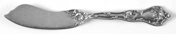 Intaglio (Sterling, 1905, Eagle-R-Lion) Flat Handle Master Butter Knife