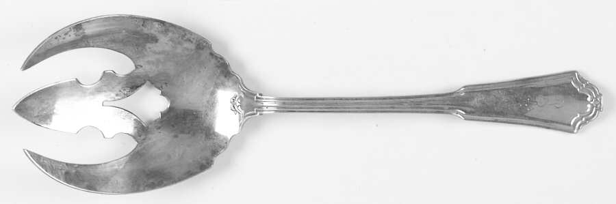 Jacobean (Sterling, No Monograms) Solid Salad Serving Fork