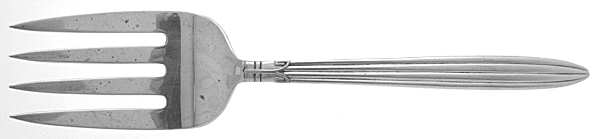 Jubilee (Sterling, 1936) Large Solid Cold Meat Serving Fork