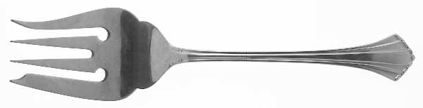 Julienne (Stainless) Medium Solid Cold Meat Serving Fork