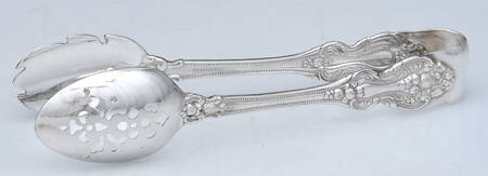 King Francis (Silverplate, 1975) Ice Serving Tongs Large HC