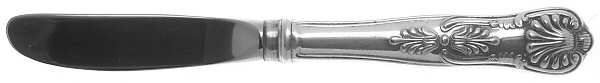Kings (Silverplate, 1985) Modern Hollow Butter Spreader (Stainless)