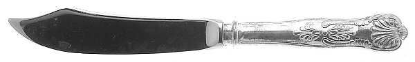 Kings (Silverplate, 1985) Individual Fish Knife with Stainless Blade