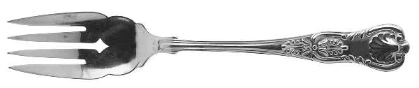 Kings (Sterling, 1890) Small Individual Solid Fish/Salad Fork