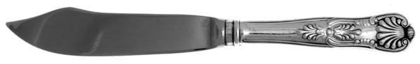 Kings (Silverplate, 1900) Individual Fish Knife with Stainless Blade