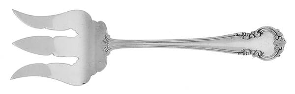 La Comtesse (Sterling, 1897) Large Solid Tined Sardine Serving Fork
