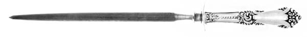 La Marquise (Sterling, 1895) Small Knife Sharpener W/Sterling Guard