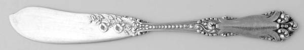 La Marquise (Sterling, 1895) Flat Handle Butter Spreader
