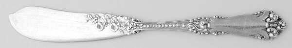 La Marquise (Sterling, 1895) Flat Handle Butter Spreader