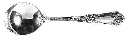 La Marquise (Sterling, 1895) Large Round Bowl Soup Spoon (Bouillon)