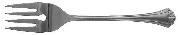 L'Amour (Stainless) Medium Solid Cold Meat Serving Fork