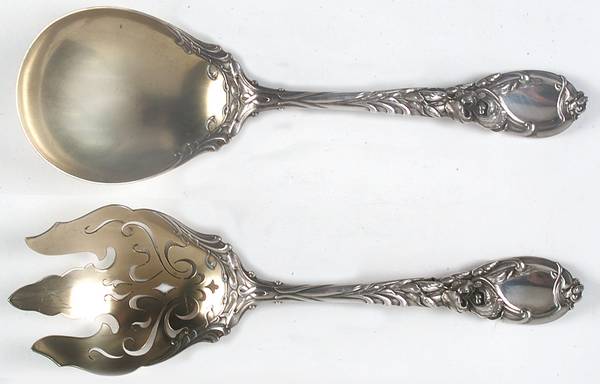 La Parisienne (Sterling, 1902) Solid Oversized Serving Salad Set