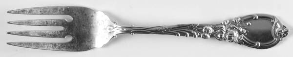 La Parisienne (Sterling, 1902) Small Individual Solid Fish/Salad Fork