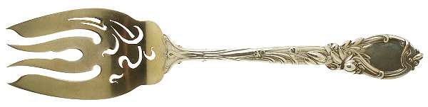 La Parisienne (Sterling, 1902) Medium Solid Cold Meat Serving Fork