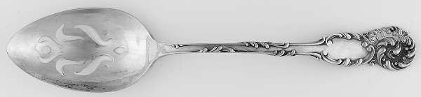 La Reine (Sterling, 1893) Pierced Tablespoon (Serving Spoon)