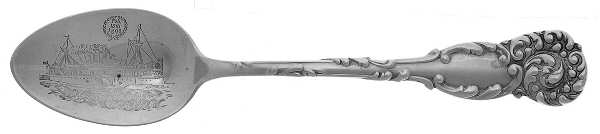 La Reine (Sterling, 1893) Souvenir Spoon (Teaspoon)
