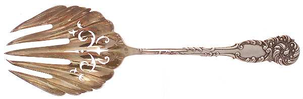 La Reine (Sterling, 1893) Vegetable Serving Fork (Solid)