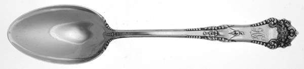 La Touraine (Sterling, 1895) Monogram Tablespoon (Serving Spoon)