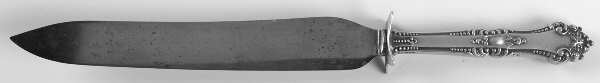 La Touraine (Sterling, 1895) Large Stainless Blade Roast Carving Knife