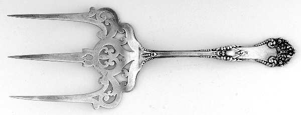 La Touraine (Sterling, 1895) Solid Toast Serving Fork