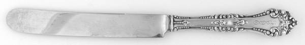 La Touraine (Sterling, 1895) Monogramed Old French Hollow Knife with Bolster