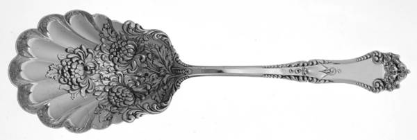 La Touraine (Sterling, 1895) Solid Berry/Casserole Spoon w/ Raised Bowl
