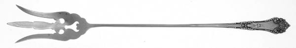 La Touraine (Sterling, 1895) Large Lettuce Serving Fork